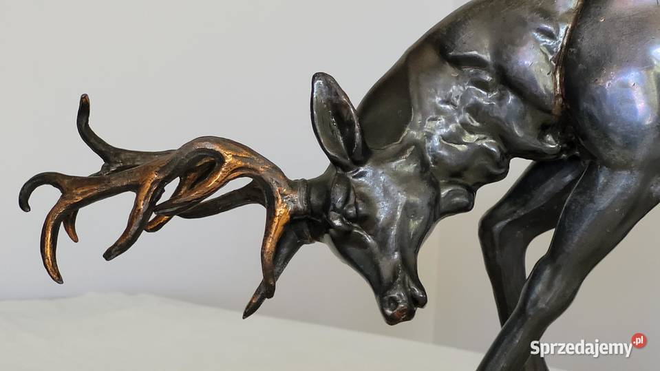 Elegancka rzeźba majestatycznego jelenia na Kraków sprzedam