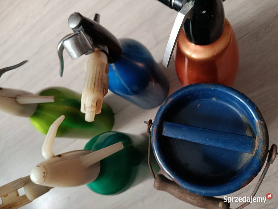 Dwa stare syfony z PRL kanka dekoracja 1 sztukę Choszczno