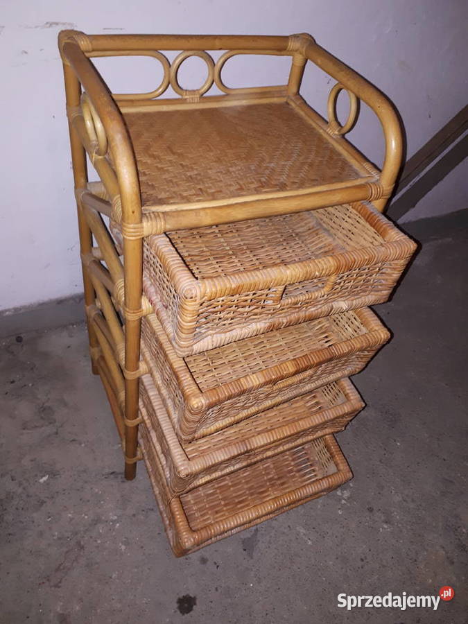 Regał szafka etażerka rattan bambus Toruń