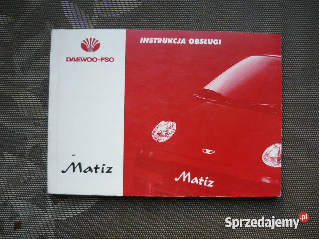 Instrukcja obsługi Daewoo - FSO Matiz