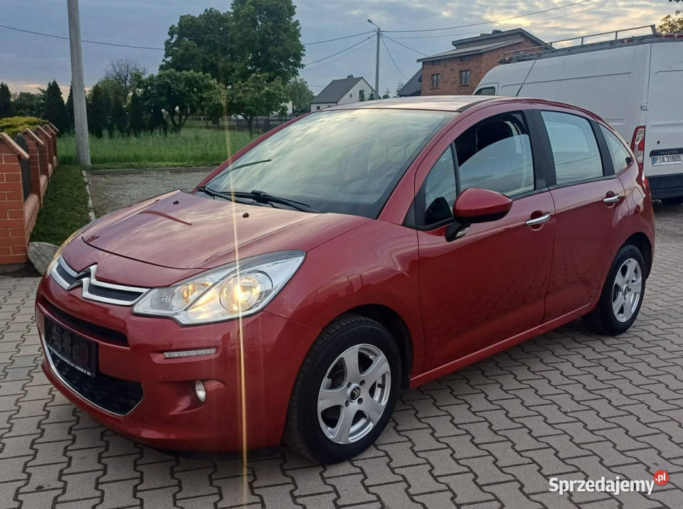 Citroen C3 14 HDi 70 II 20082016 bordowy Samochody osobowe wielkopolskie Suchorzew