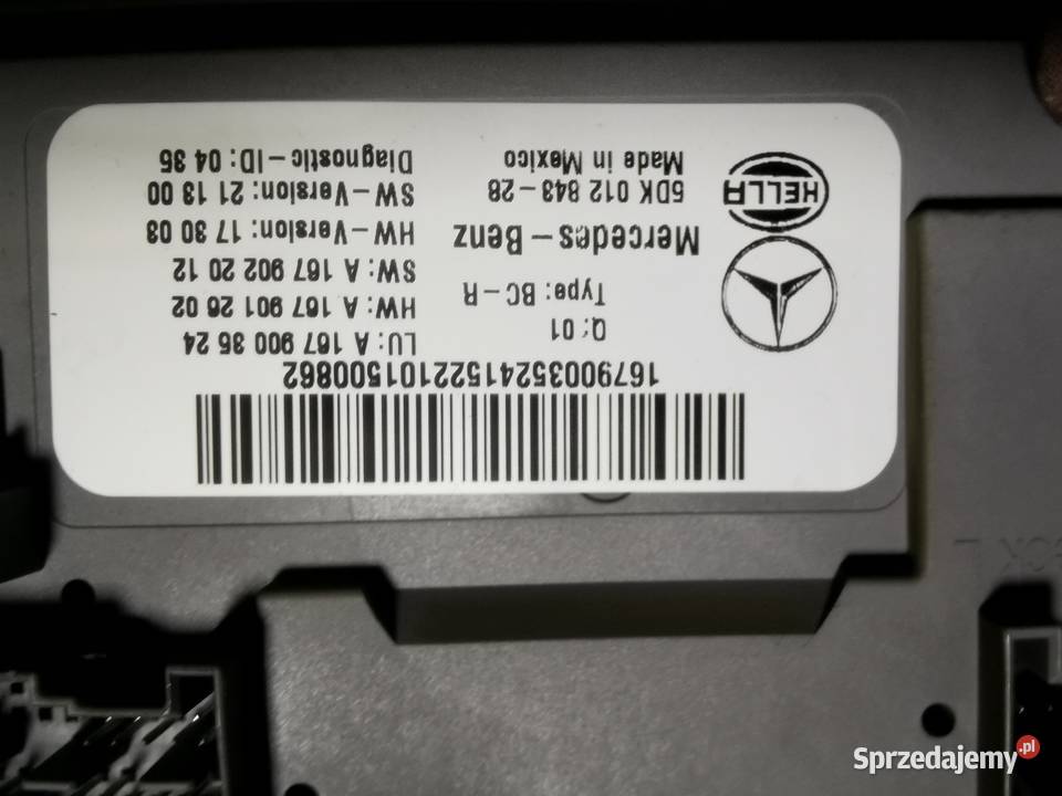 Mercedes Gle W167 sterownik moduł zapłonu osobowe Złocieniec sprzedam