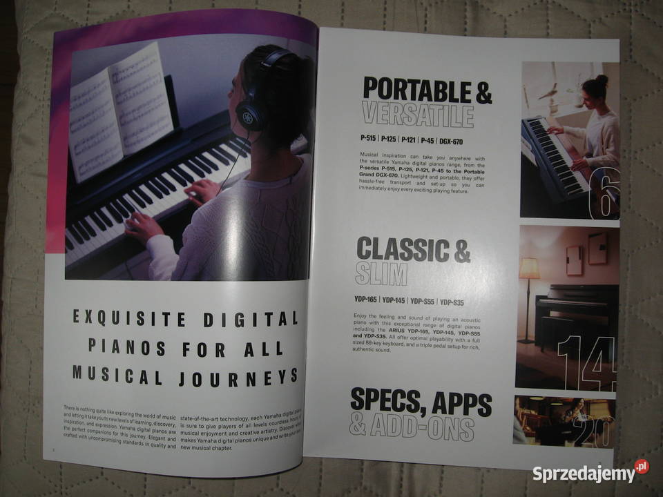 Yamaha PSeries Arius Personal Digital Piano Kępice sprzedam