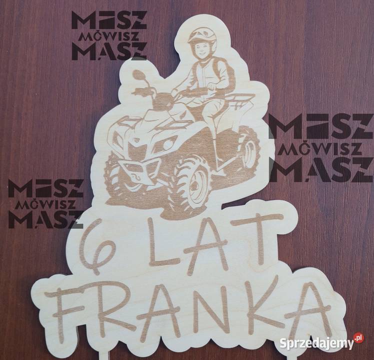 Topper na tort urodziny quad chłopca lat buggy Racot