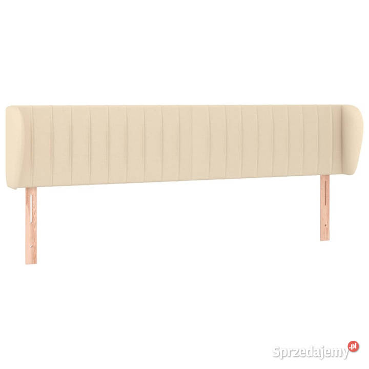 Zagłówek uszak kremowy 183x23x7888 tkanina mazowieckie Warszawa