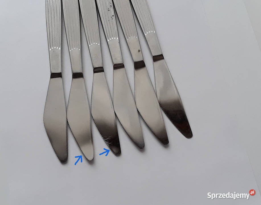 Noże obiadowe 3 PASECZKI PASKI Gerlach sztućce Dąbrowa Górnicza