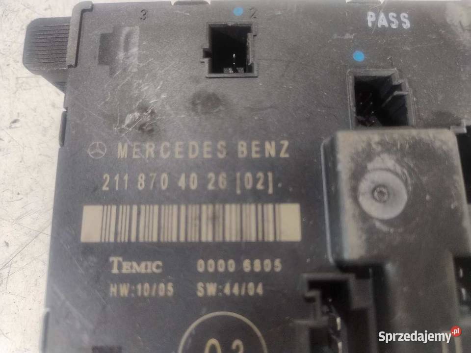 MODUŁ STEROWNIK DRZWI LEWY TYŁ MERCEDES W211 sprzedam