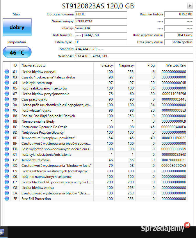 Dysk 25 120250320 GB WD Toshiba HGST Samsung Cieszyn