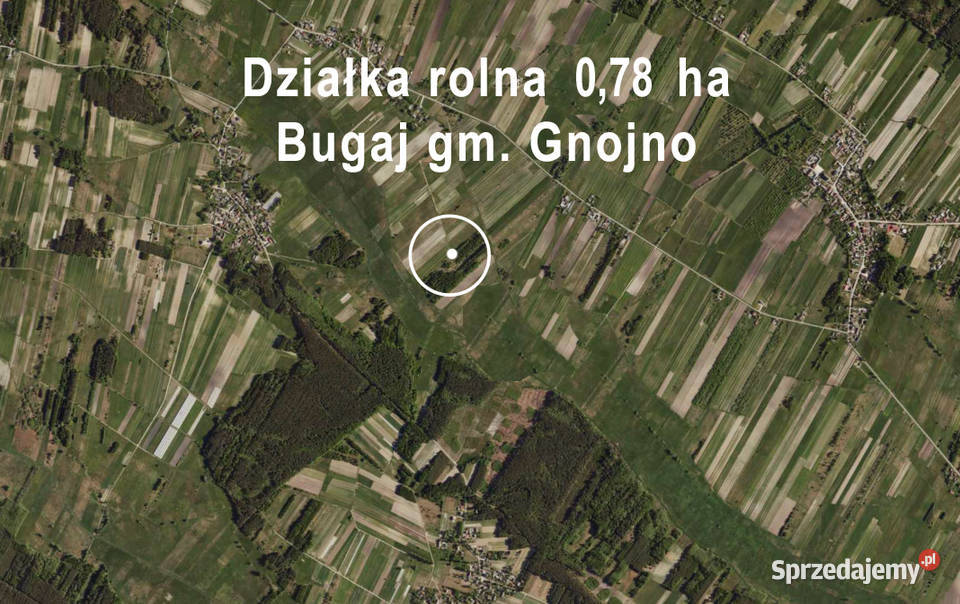 Działka rolna 078 ha Bugaj gm Gnojno świętokrzyskie