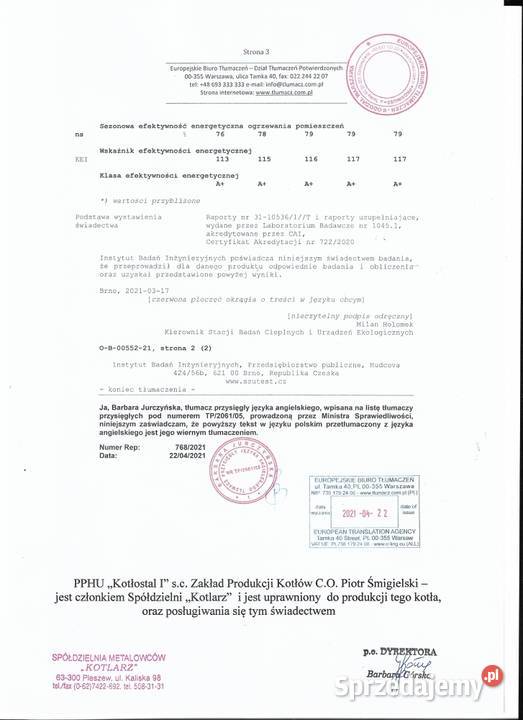 Kocioł SLIMET moc 20 kW z palnikiem KIPI Dom i Ogród