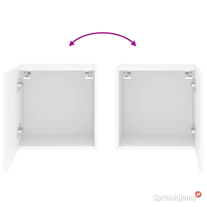 Ścienna szafka TV biała 405x30x40 WM836896 Warszawa