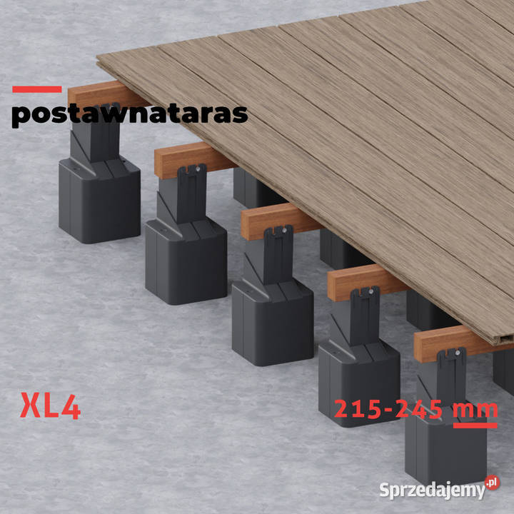 Wspornik tarasowy klinowy 215245 mm do legarów małopolskie