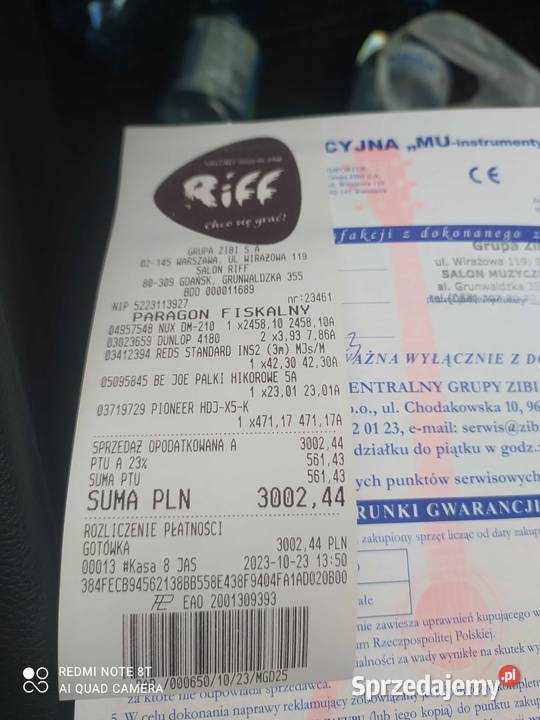 Perkusja elektroniczna Nux DM210 słuchawki Puck sprzedam