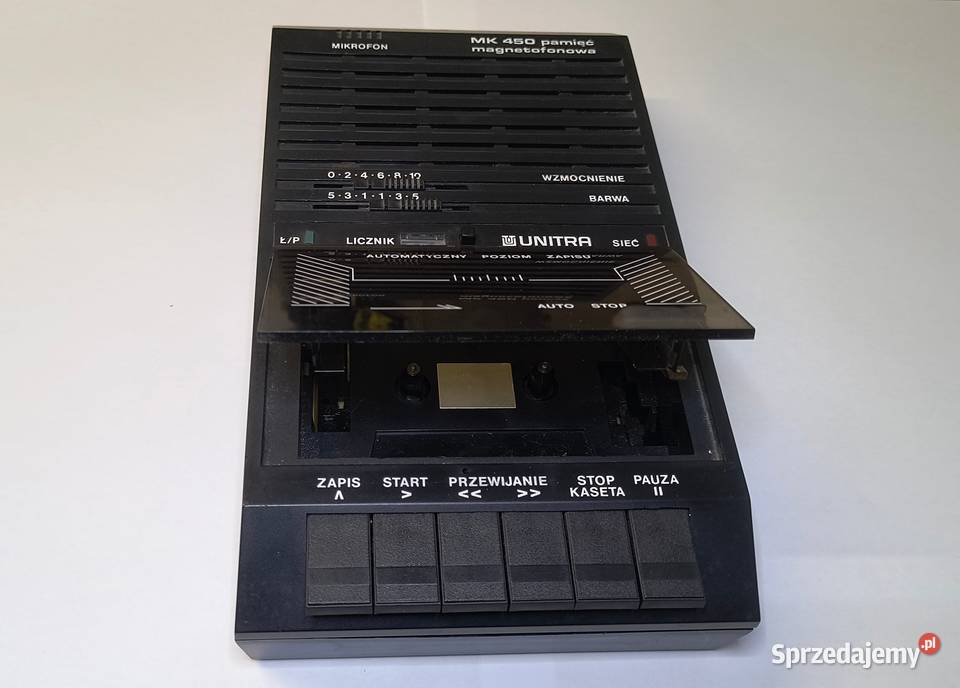 Magnetofon kasetowy MK450 Data recorder Unitra Gdańsk