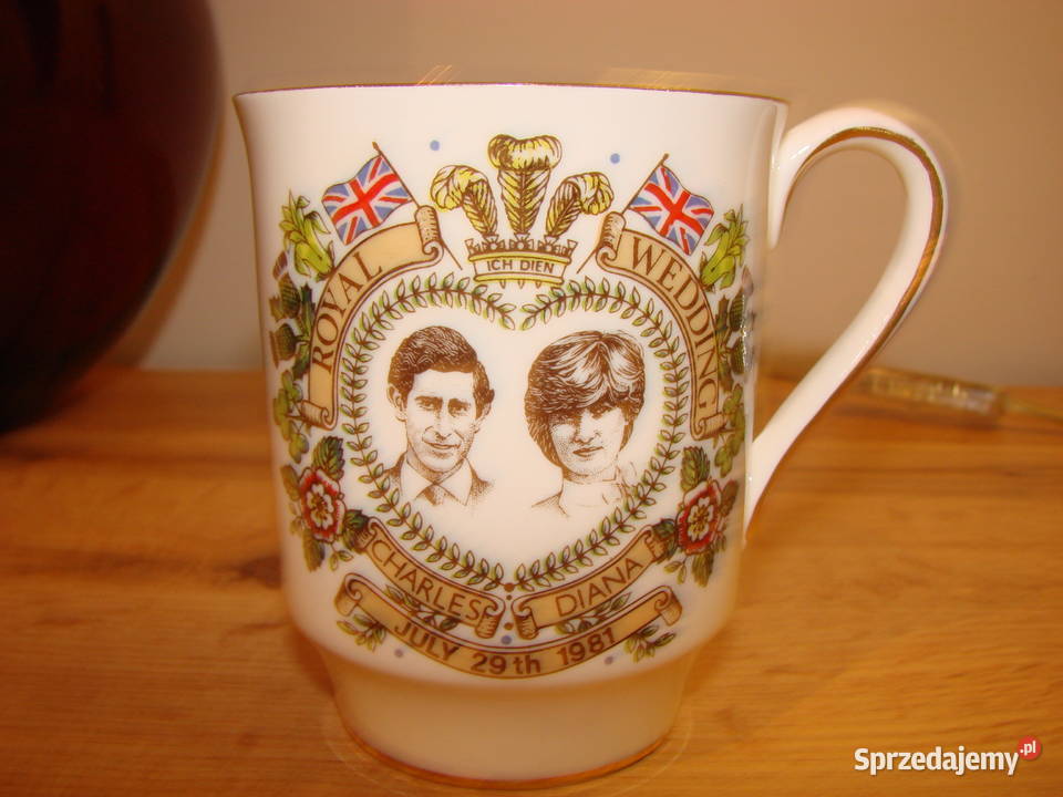 Karol i Diana 1981r kubek Hammersley Pruszcz Gdański