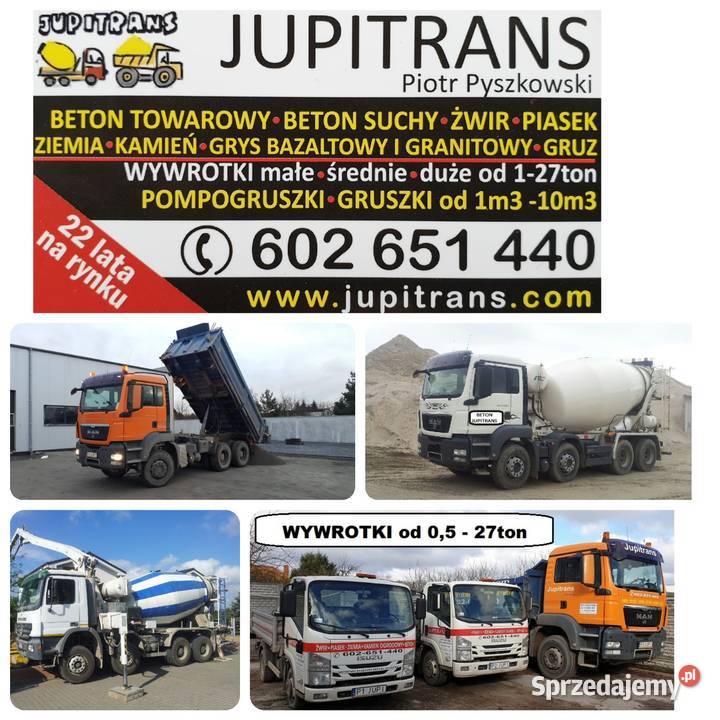 Grys Granitowy Grys Bazaltowyluzem Transport Poznań