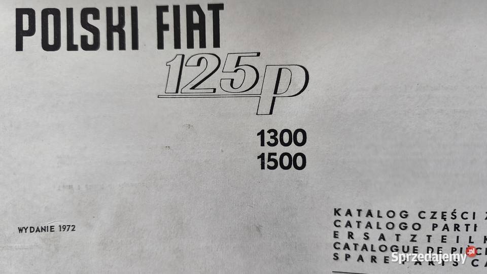 Oryginalny katalog części zamiennych z 1972roku Pozostałe Toruń