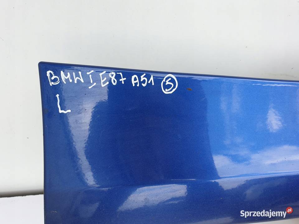 NAKŁADKA PROGOWA PRÓG LEWY A51 BMW E81 E82 E88 osobowe