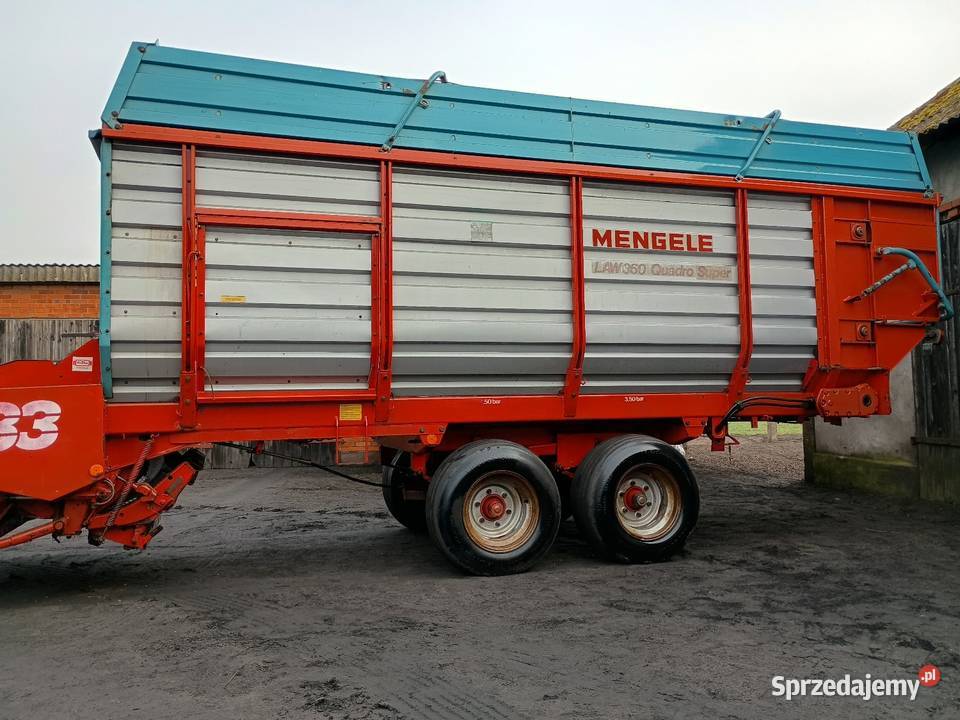 Przyczepa samozbierajaca Mengele law 360 Przyczepy rolnicze Danowiec sprzedam