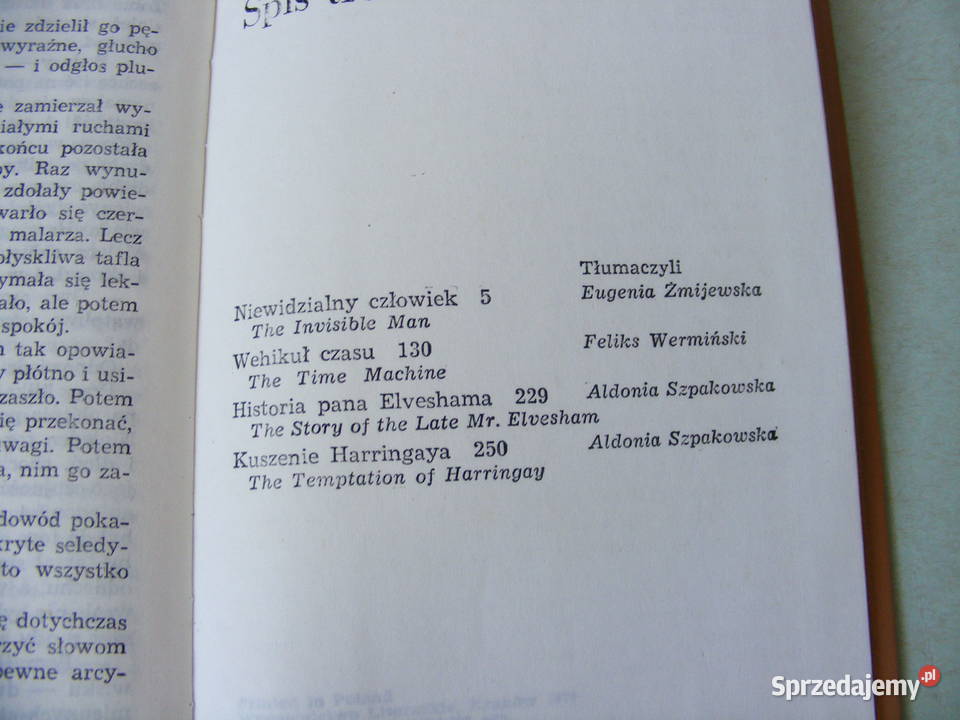 Opowieści fantastyczne tom 1 2 Wells dolnośląskie Oborniki Śląskie