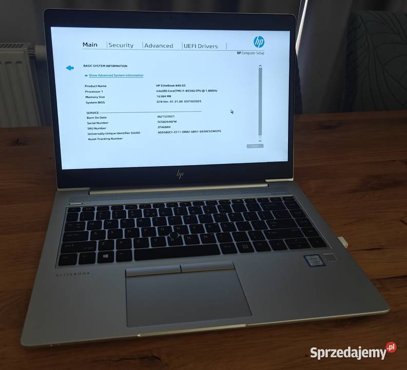 Laptop HP Elitebook 840 i716GB RAM512GB SSDWin11