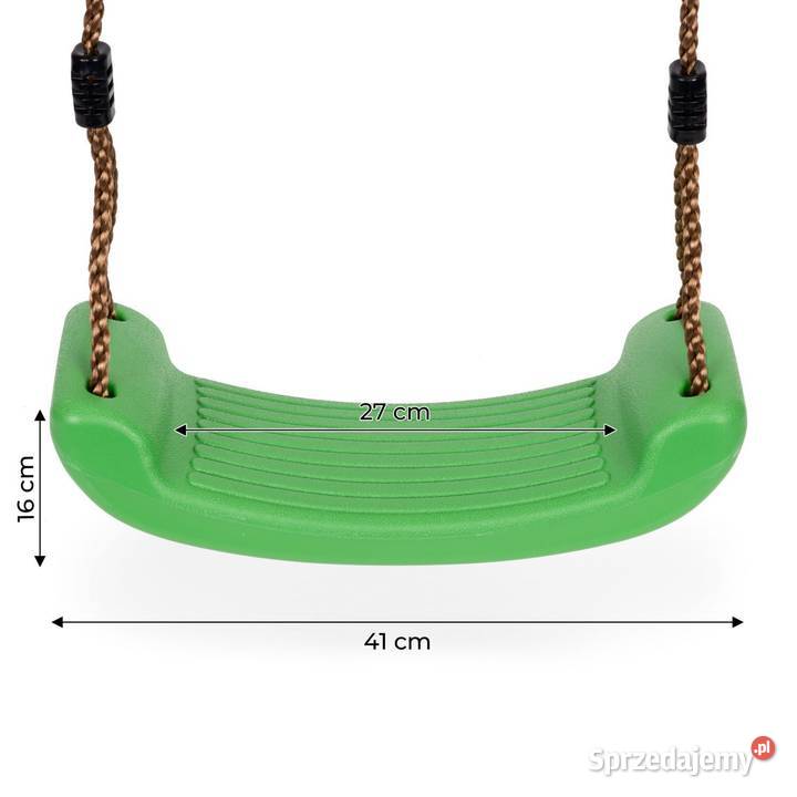 Wisząca ogrodowa huśtawka dzieci ławeczka deska zielony Poznań