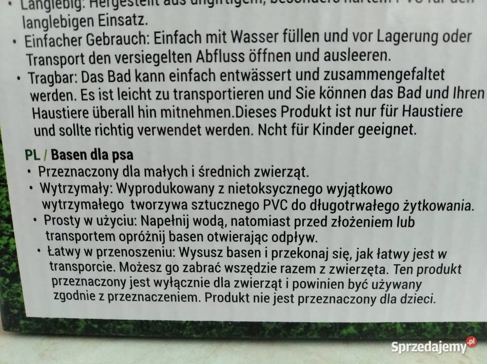 NAJTANIEJ Basen Psa Kojec Legowisko 80x30 sprzedam