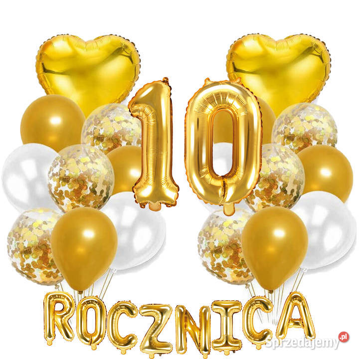 Zestaw dekoracji PIĘĆDZIESIĄTA 50 ROCZNICA 10 do mazowieckie Adamowizna