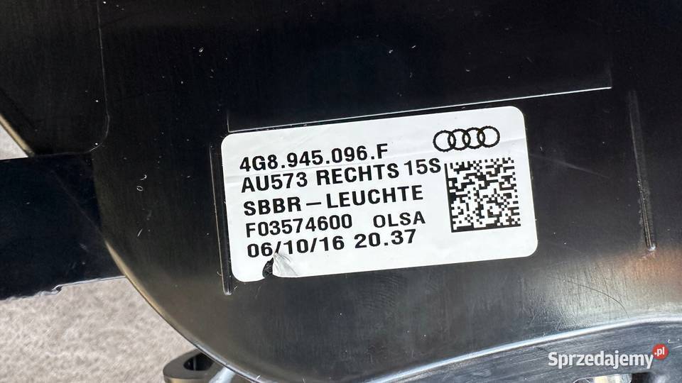 AUDI A7 RS7 4G9 LAMPA TYLNA PRAWA EUROPEJSKA osobowe