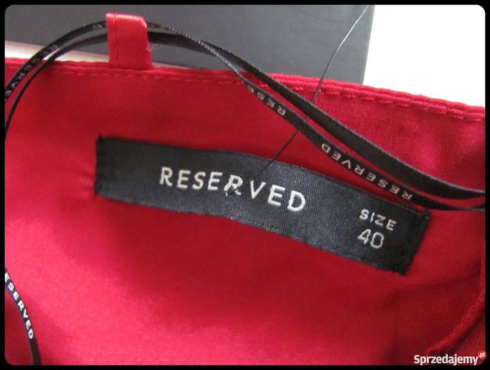 Reserved NOWA sukienka bez ramiączek 40 L czerwony mazowieckie