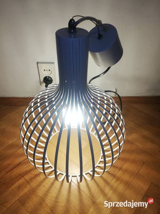 Biała lampa wisząca metalowa w stylu loft Warszawa