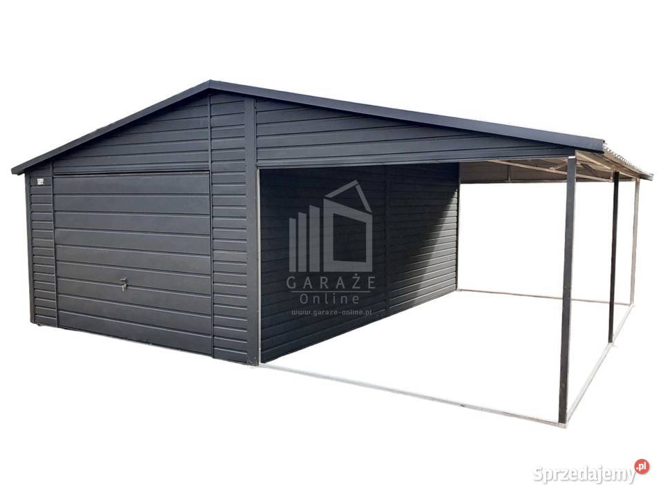 Garaż Blaszany 4x6 wiata 35x6 Brama uchylna Sprzedaż Szczecinek