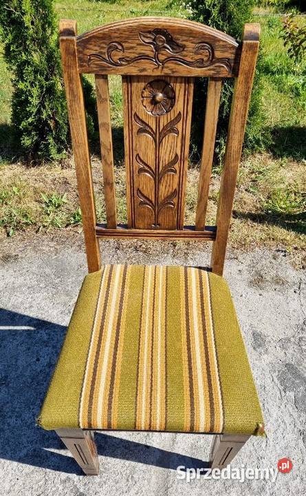 Komplet dębowych mebli stół 6 krzeseł 8639 zachodniopomorskie Szczecin