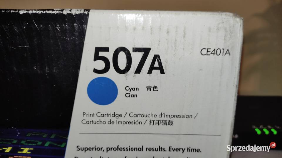 Toner HP Laserjet 507A CE401A Cyan Cian Drukarki i skanery Toruń