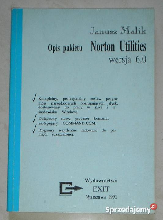 Opis pakietu Norton Utilities wersja 60 Janusz miękka małopolskie