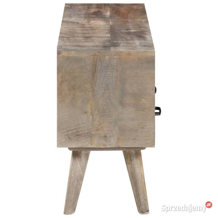 Szafka pod TV szara 130x35x51 lite surowe drewno Warszawa sprzedam