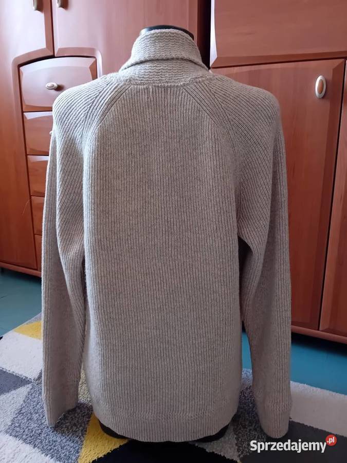 Beżowy gruby ciepły sweter Warszawa