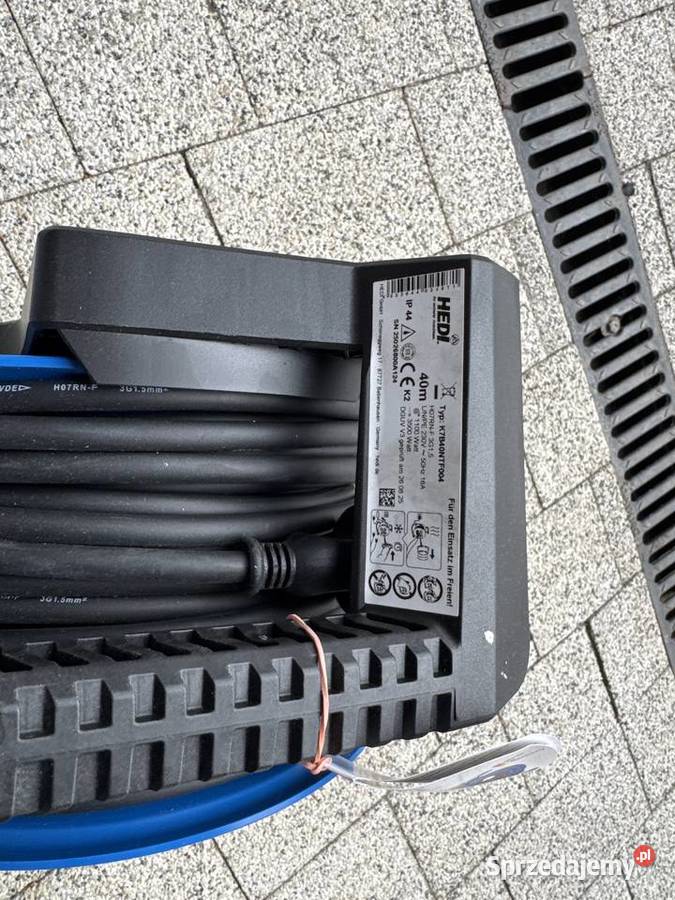 Przedłużacz bębnowy HEDI Długość 40 m zabez