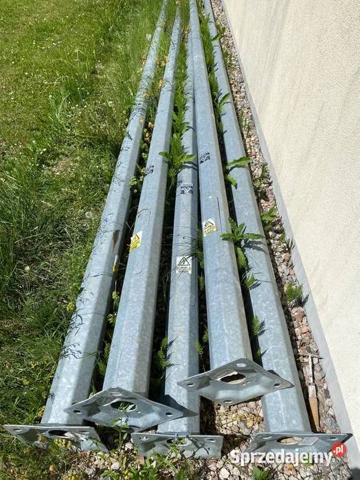 Oświetlenie placu maszty lampy kamery pomorskie Banino