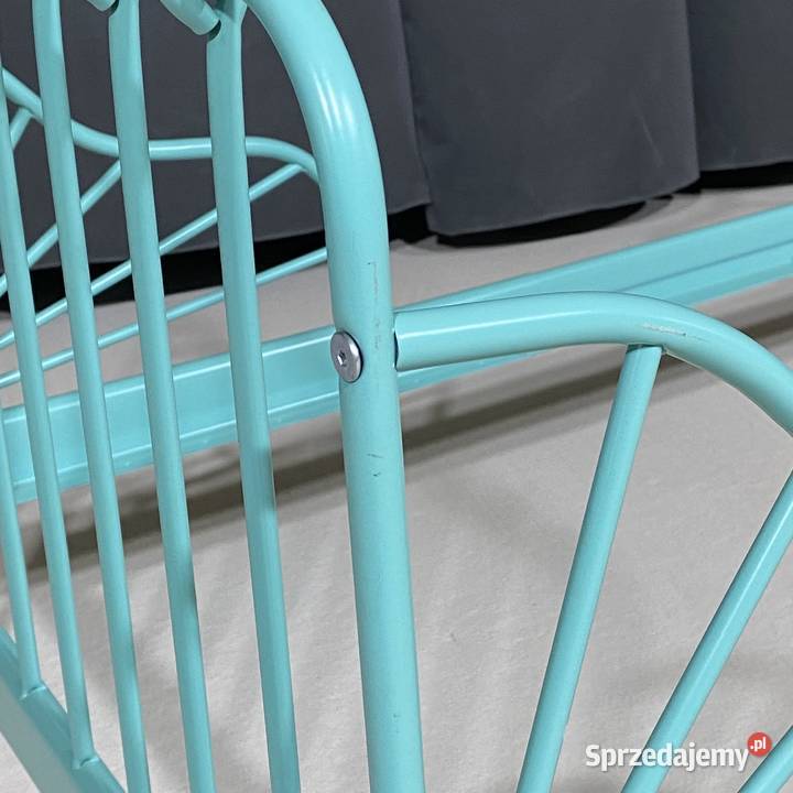 IKEA MINNEN łóżko rosnące rama łóżka turkusowe Ramy i stelaże