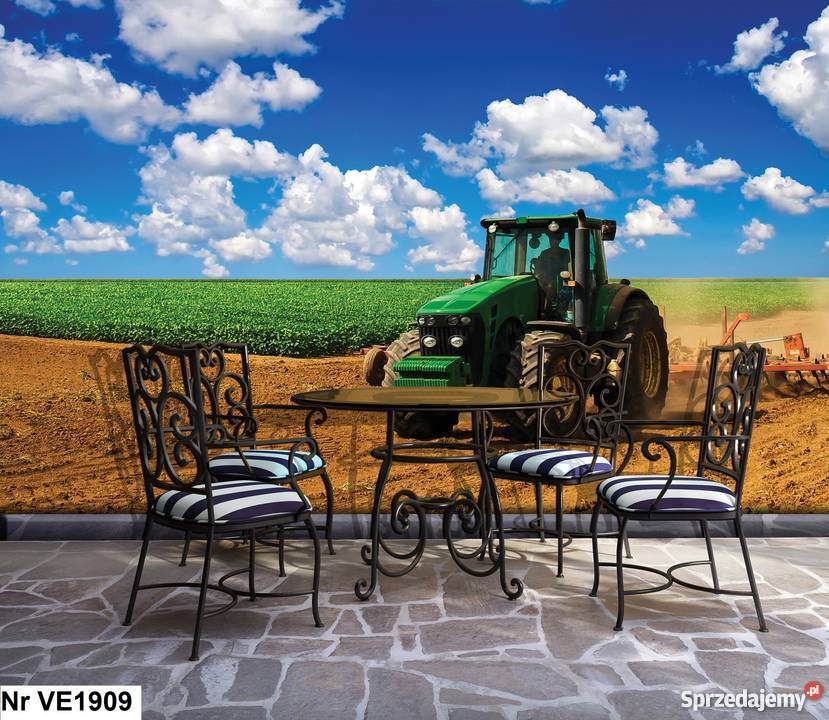 Tapeta fototapeta Traktor rolnictwo pole natura wielkopolskie Leszno