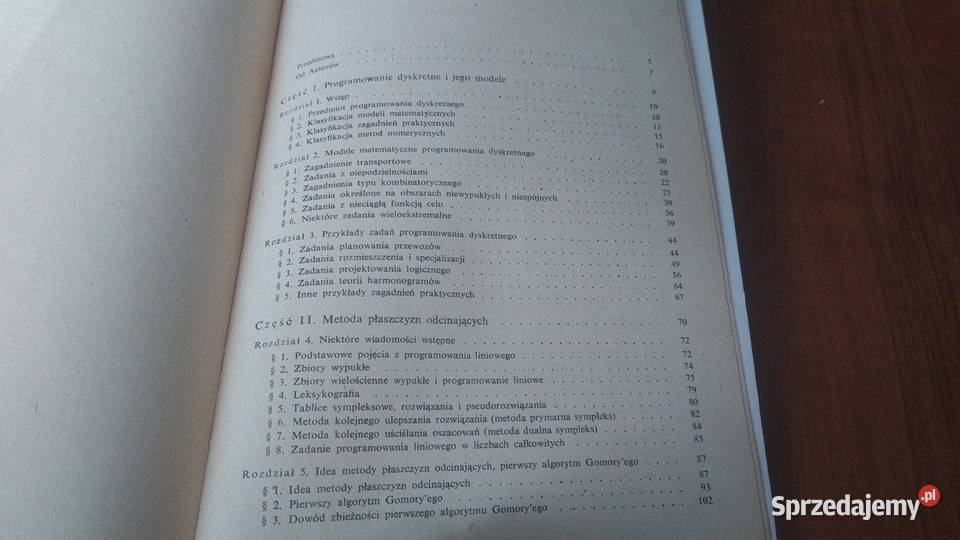 Programowanie dyskretne  A A Korbut J J Rok wydania 1974 Gdańsk
