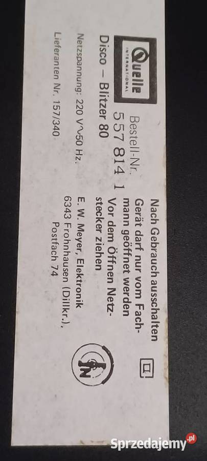 Disco Blitzer 80 4 sztuki sprawne na klipsy Spoty i reflektory Poznań