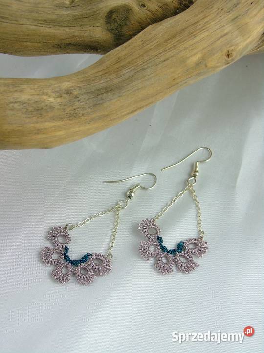 Kolczyki koronkoweróżne wzory kolory sprzedam