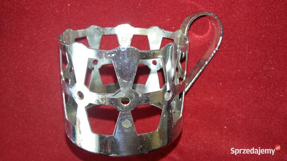 Koszyczki do szklanek uchwyty metalowe odcienie szarości Akcesoria kuchenne Łódź sprzedam
