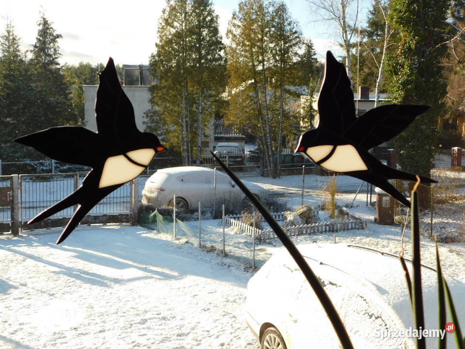 Witraż jaskółki witrażowe zawieszki na prezent wielokolorowy wielkopolskie Bugaj sprzedam