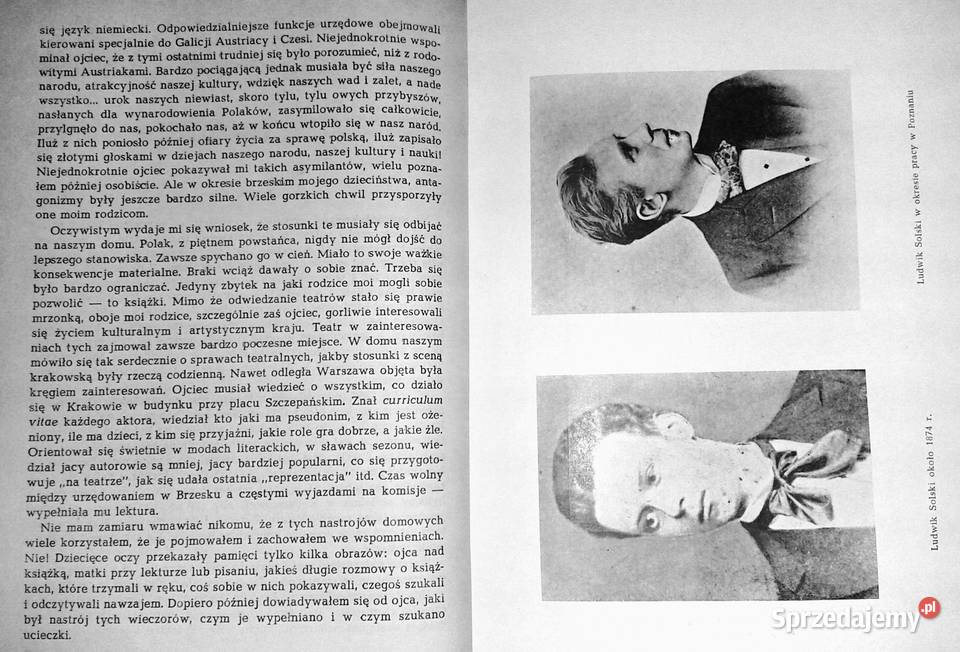 Ludwik Solski Wspomnienia 18931954 Alfred Chełm