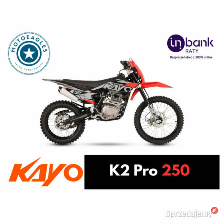 KAYO K2 Cross Kayo K2 Pro 250 Transport Raty Motocykle, skutery, quady Stare Miasto