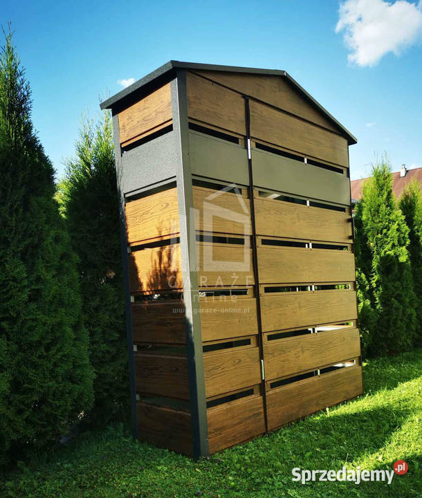 Wiata śmietnikowa dwuspad 13x05 antracyt z Olsztyn sprzedam