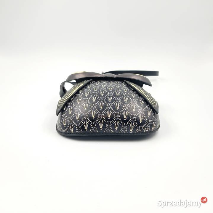 Torebka damska skórzana na ramie czarna sowa Torby i torebki Zawiercie sprzedam